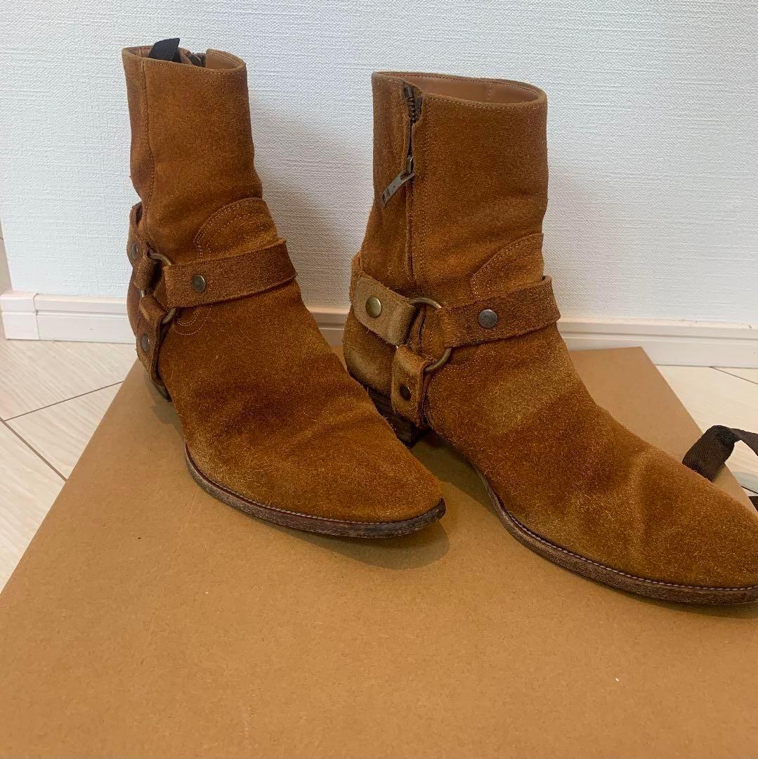 SAINT LAURENT ワイアットハーネス リングブーツ