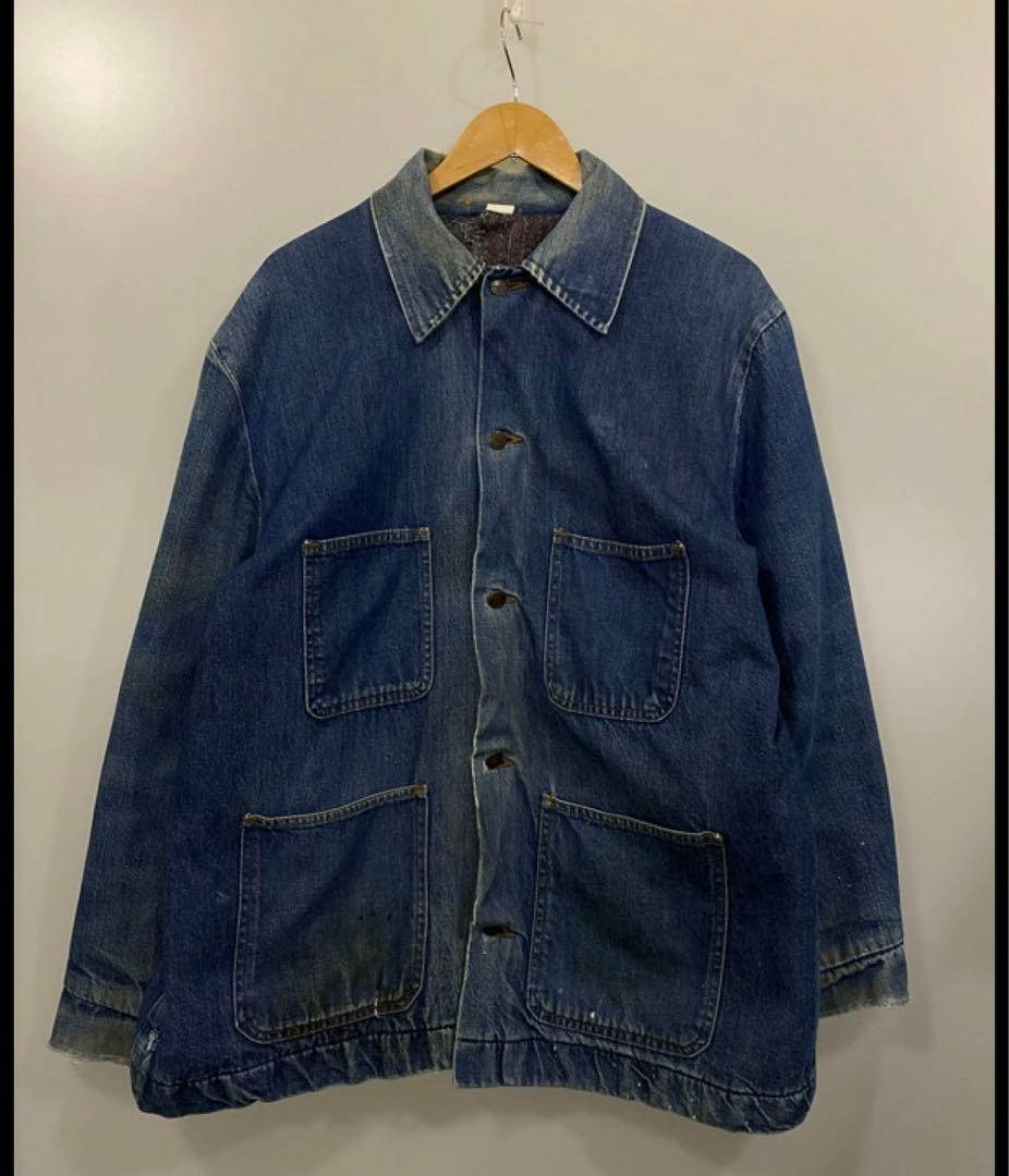 US VINTAGE UNKNOWN 70-80S DENIM COVERAL