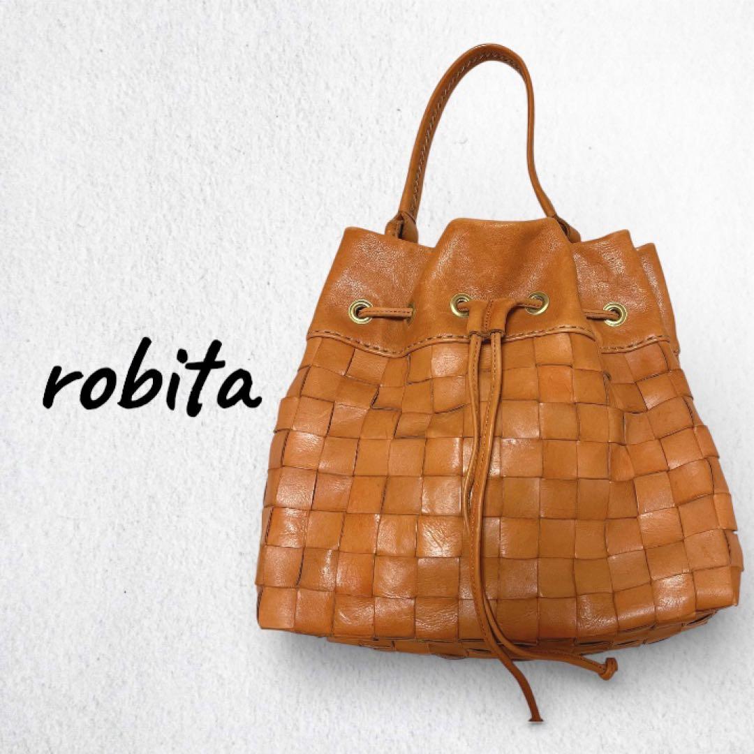 robita ロビタ トートバッグ 巾着型 大きめ