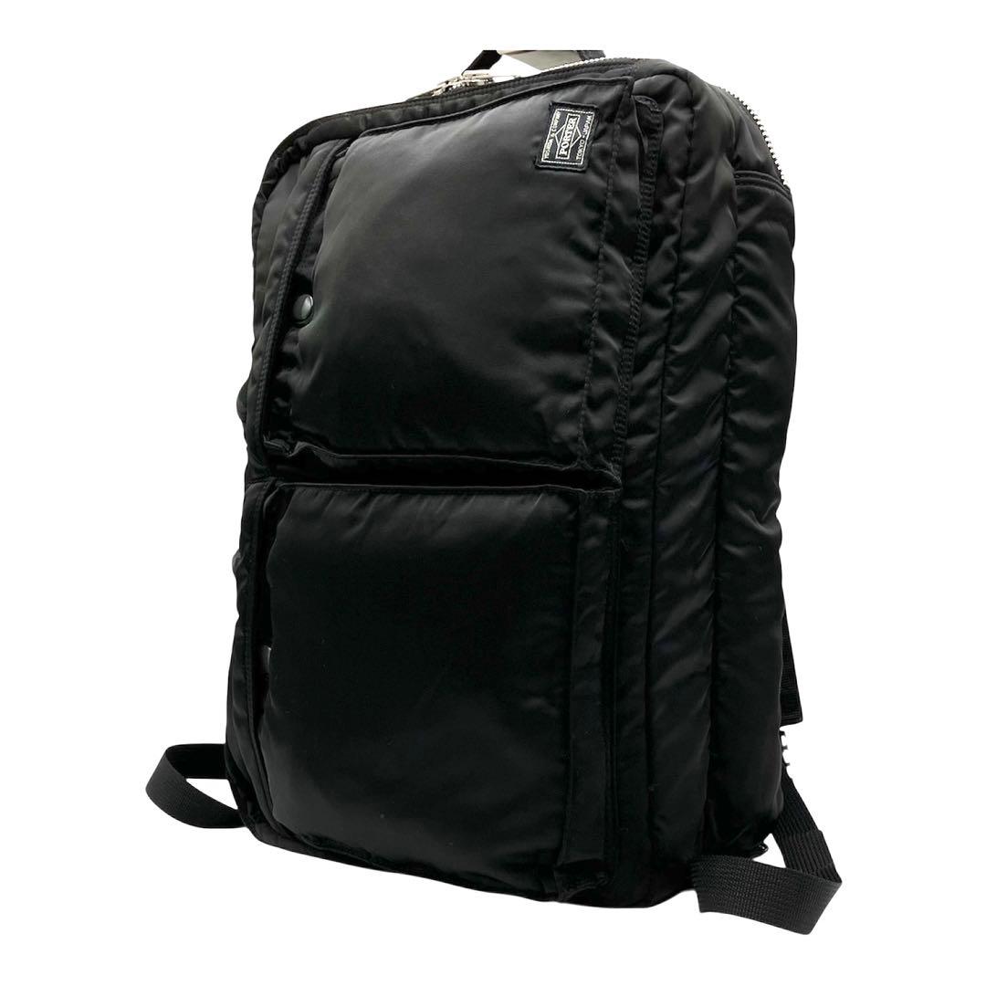 【極美品】 PORTER ポーター タンカー 3way リュック 2層式 黒
