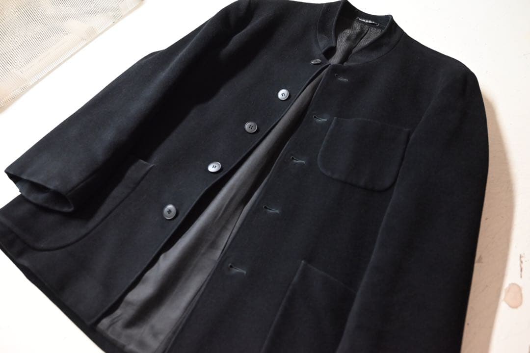 agnes b. アニエスべー 90s カシミヤ混スタンドカラージャケット by メルカリ