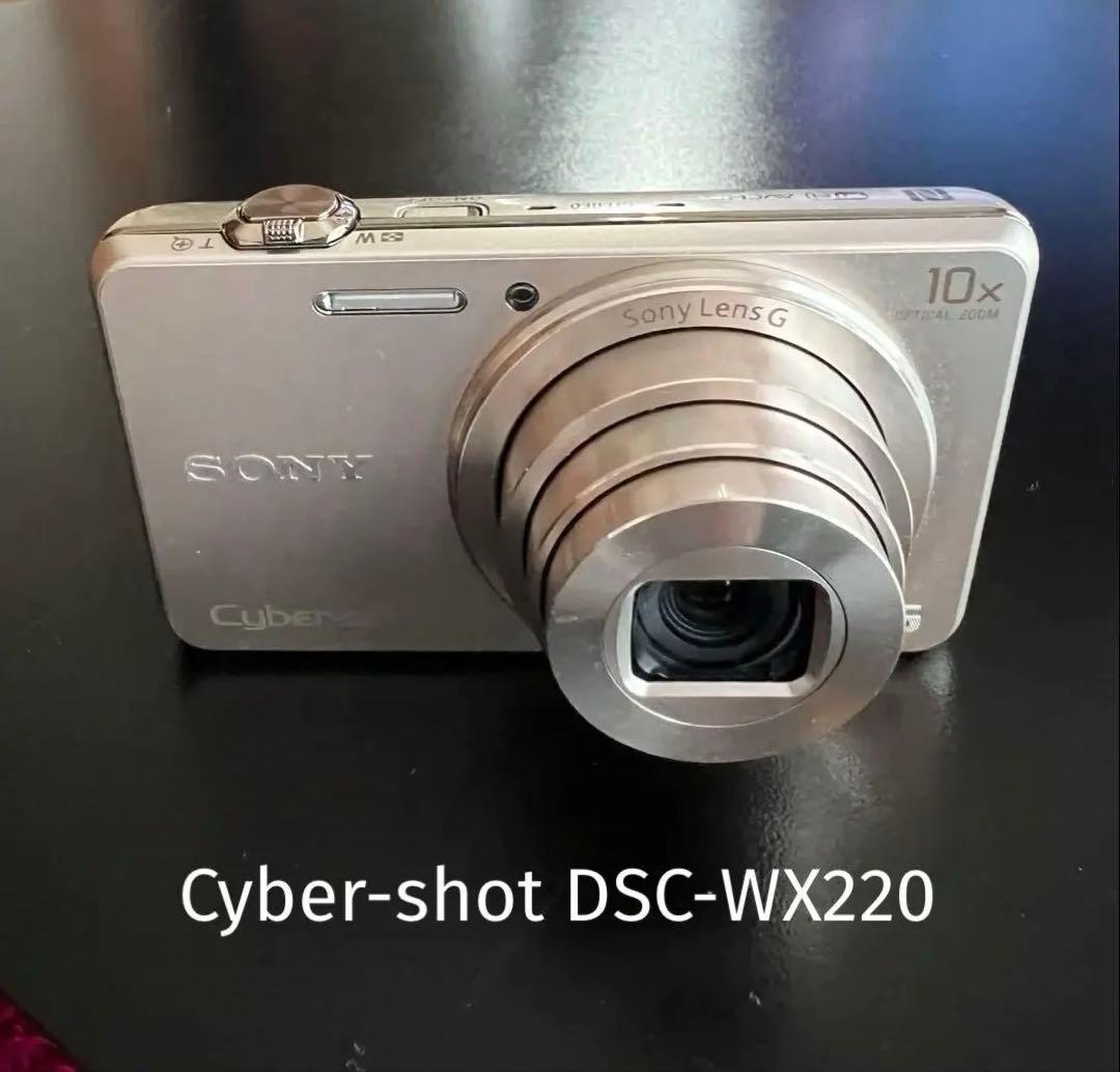 SONY Cyber-shot DSC-WX220 シルバー動作確認済みデジカメ