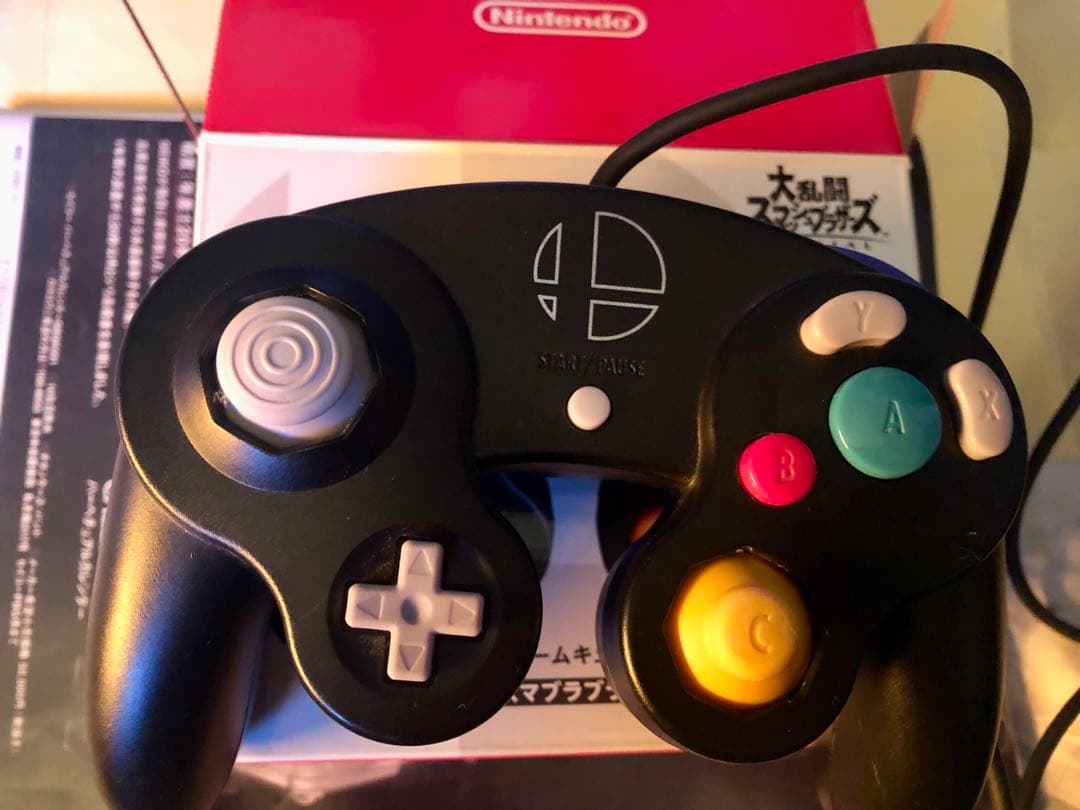 ☆Nintendo ゲームキューブ コントローラ スマブラブラック　美品