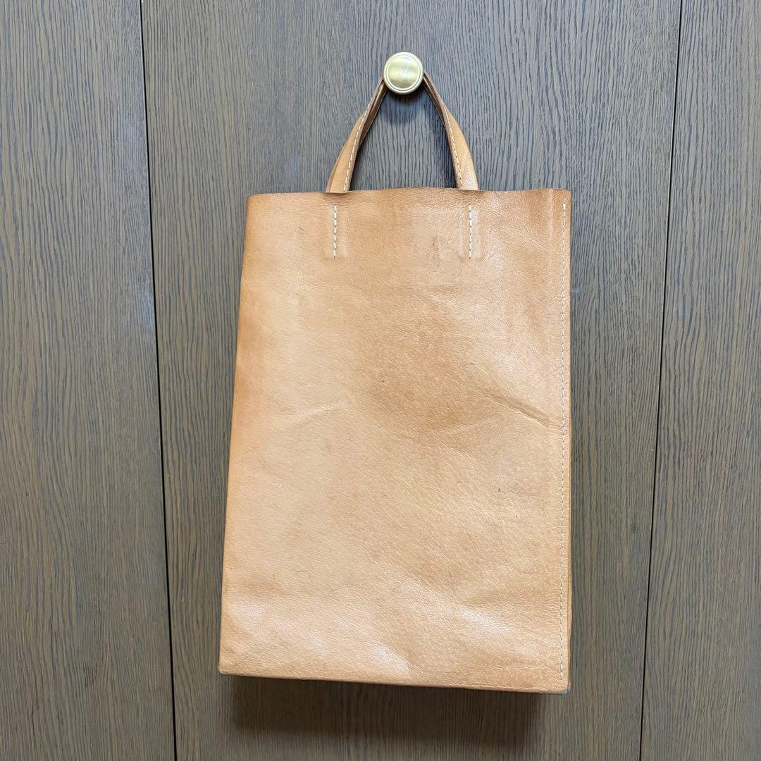 革り小物 Aster*isk　紙袋のような革袋