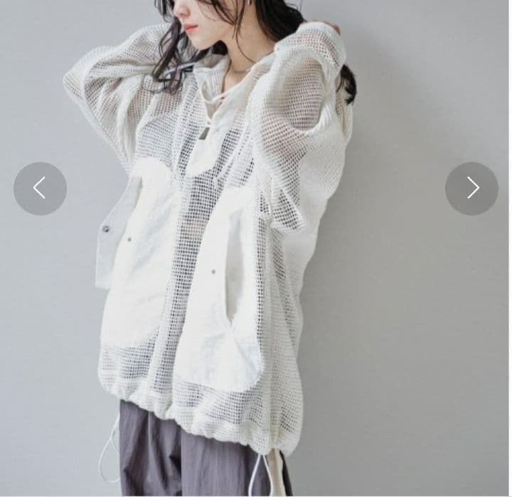 TODAYFUL メッシュアノラックパーカー