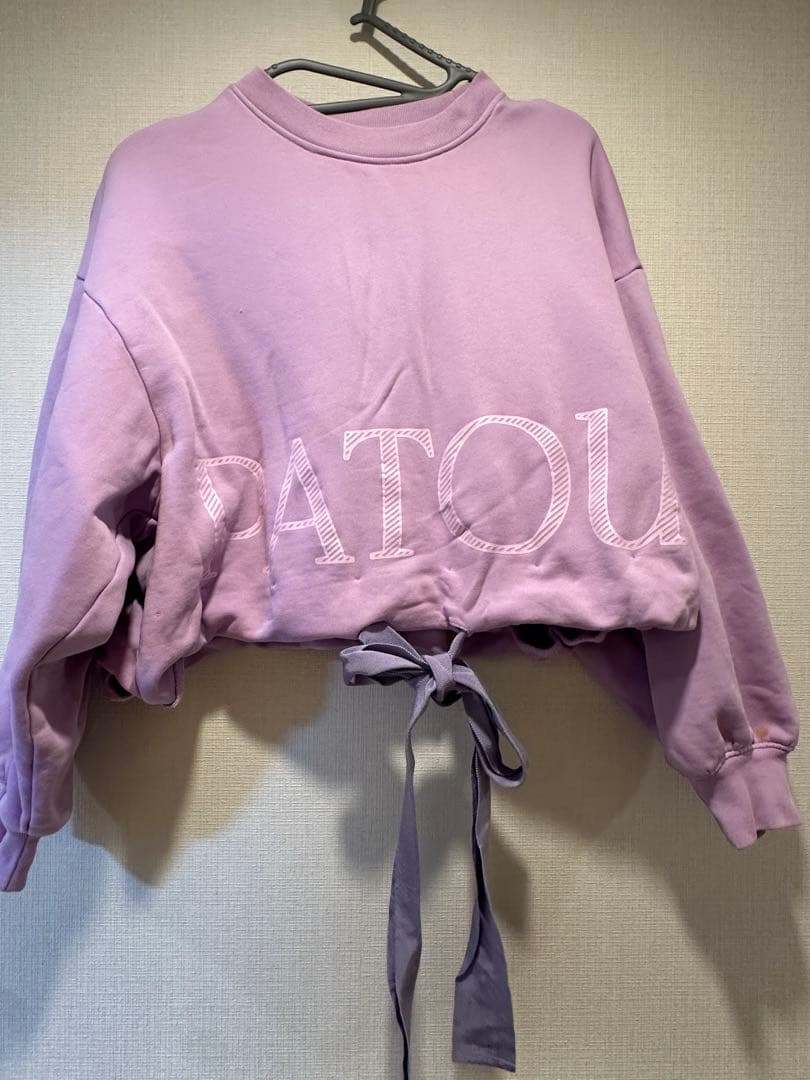 PATOU パープル クロップドスウェット XS