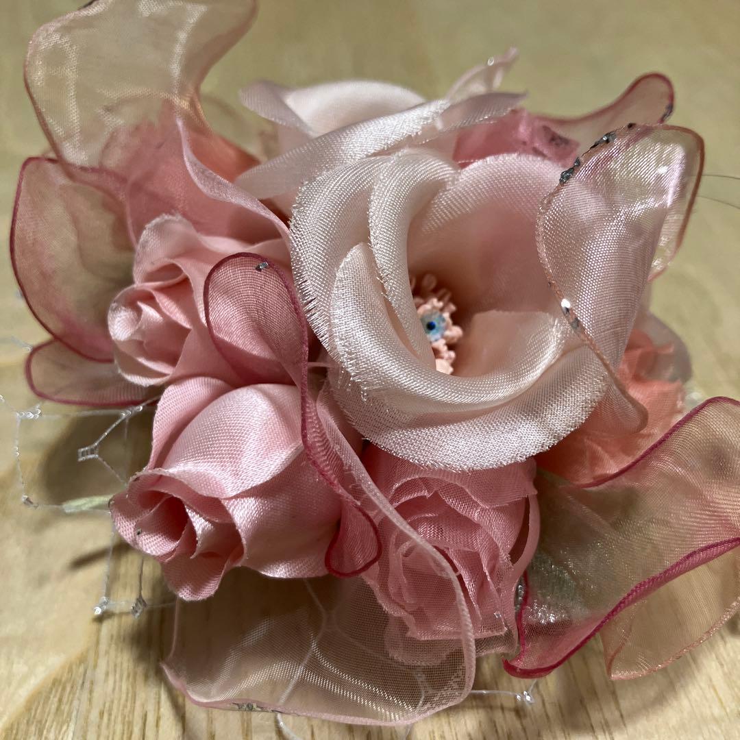 コサージュ 花 ピンク