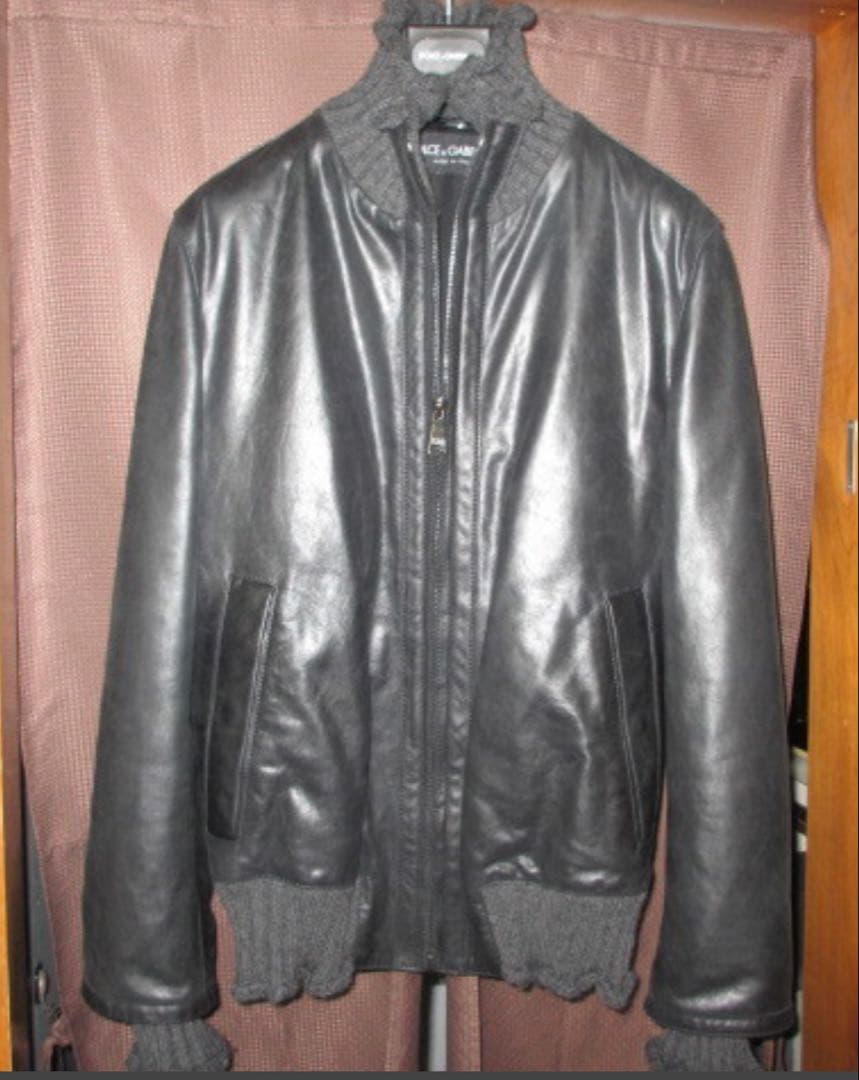 55万 DOOCE&GABBANA レザージャケット