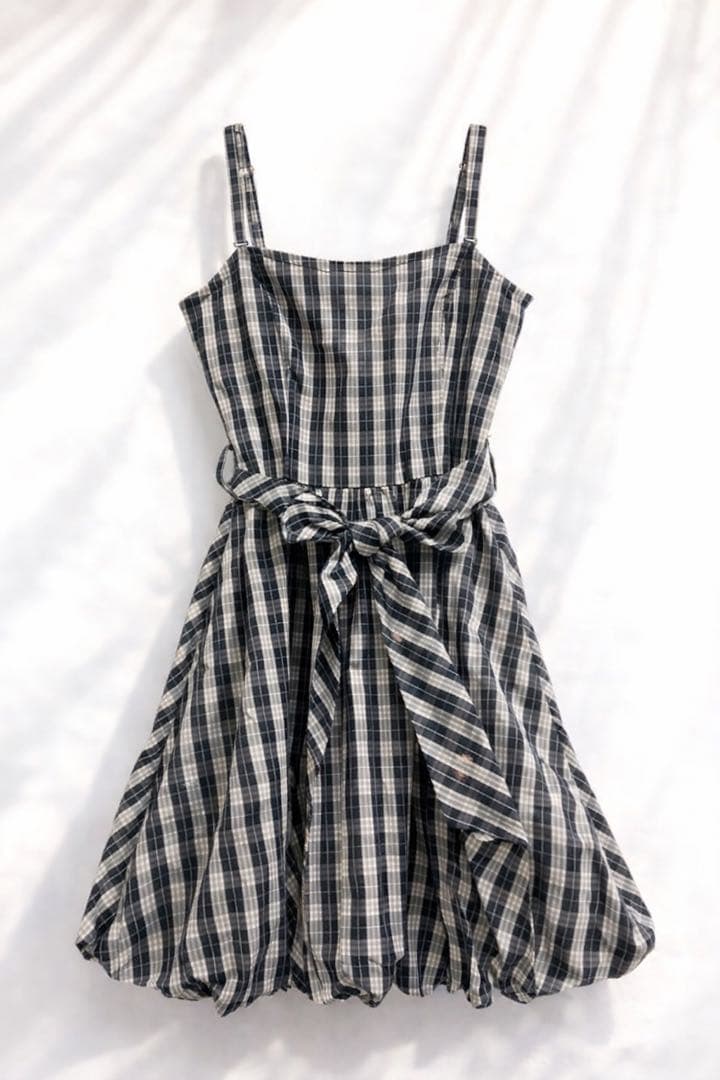 BURBERRY BLUE LABEL ホース刺繍 リボン付ワンピース 38