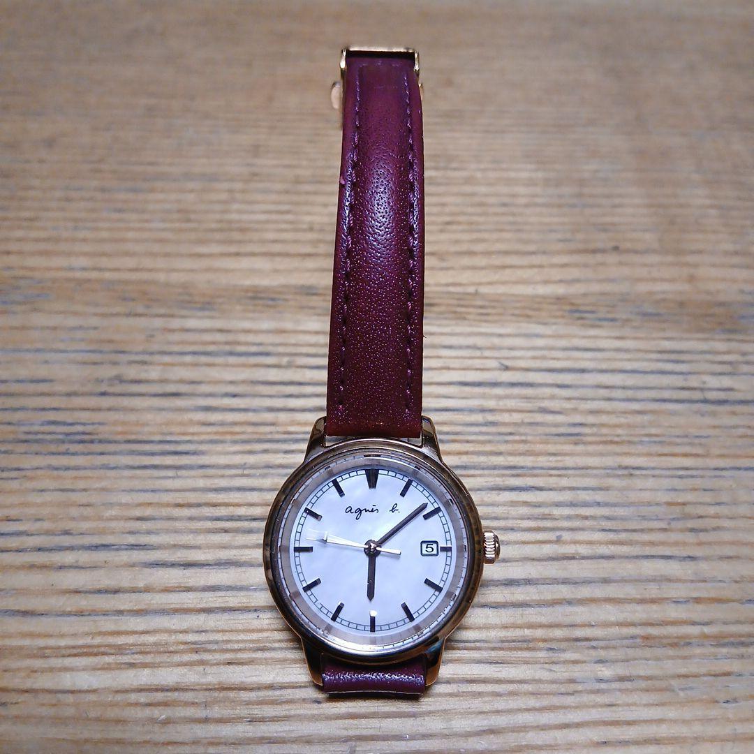 agnes b.【稼働品】アニエスb　ソーラー腕時計