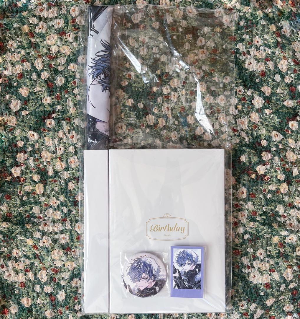小柳ロウ 誕生日グッズ 全力お祝いセット 箔押し缶バッジ＆チェキ風カード