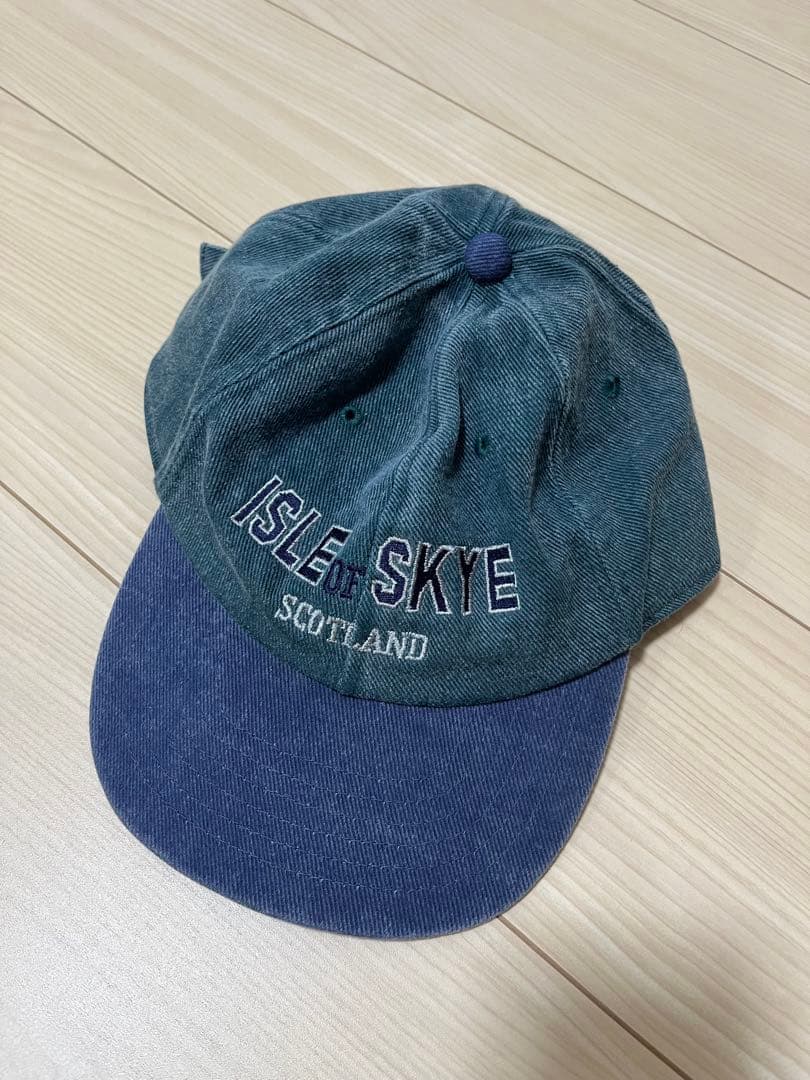 90s スーベニアキャップ　ツートーン　古着