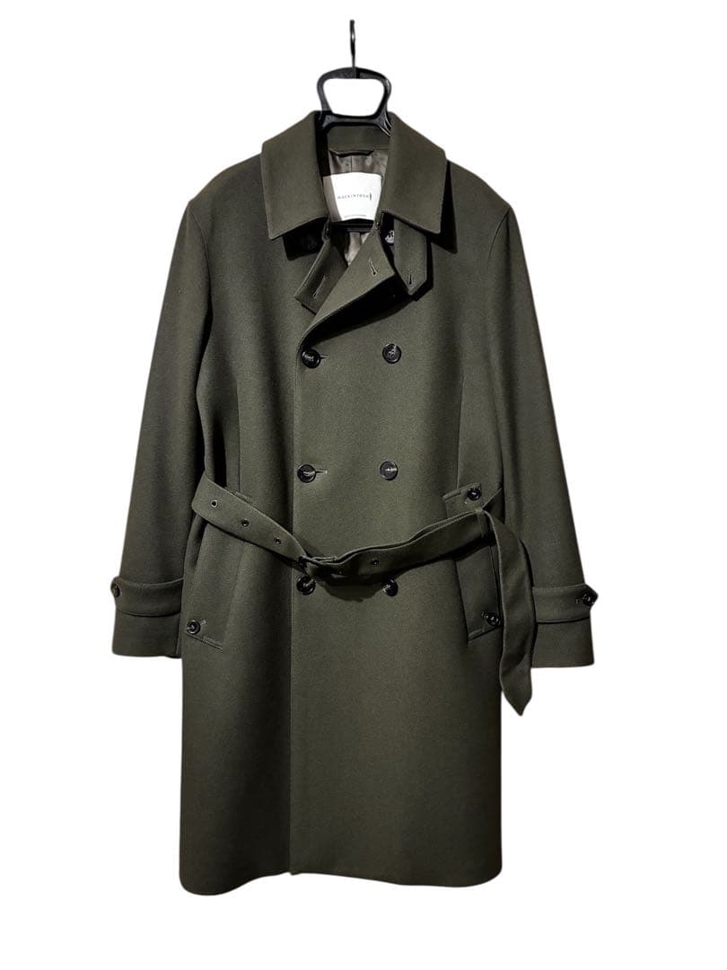 英国製MACKINTOSH MONKTON ライトメルトン オリーブ 38