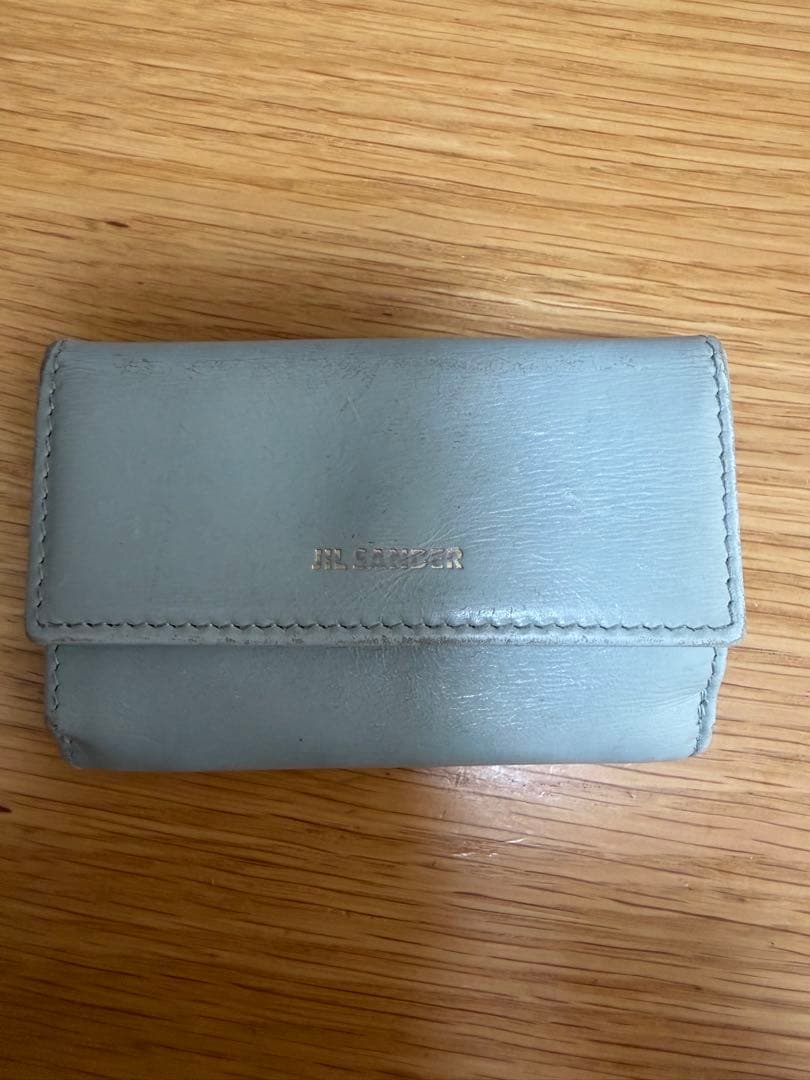 JIL SANDER 三つ折り財布 ライトブルー