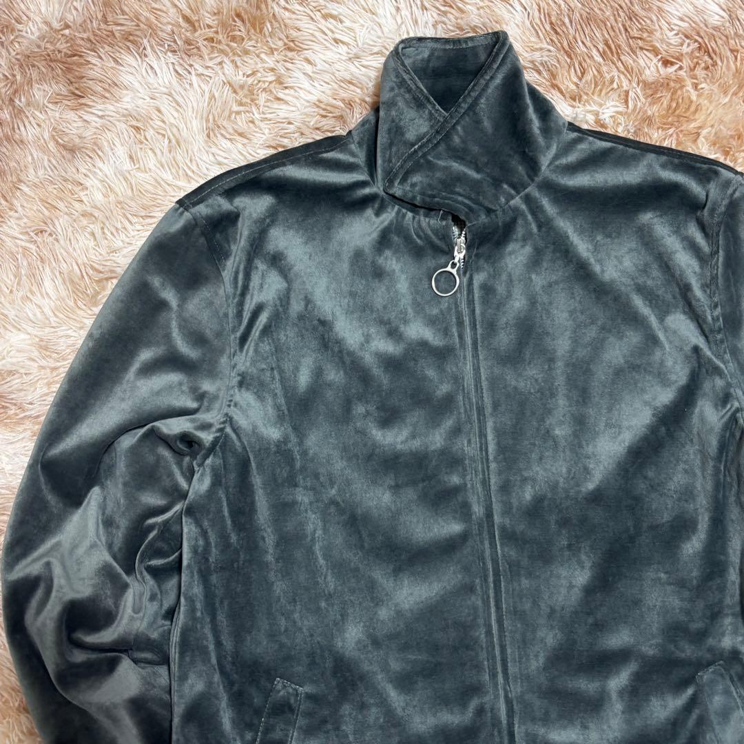 MinoriTY ダークグレー スエード風 ブルゾン　90s グ
