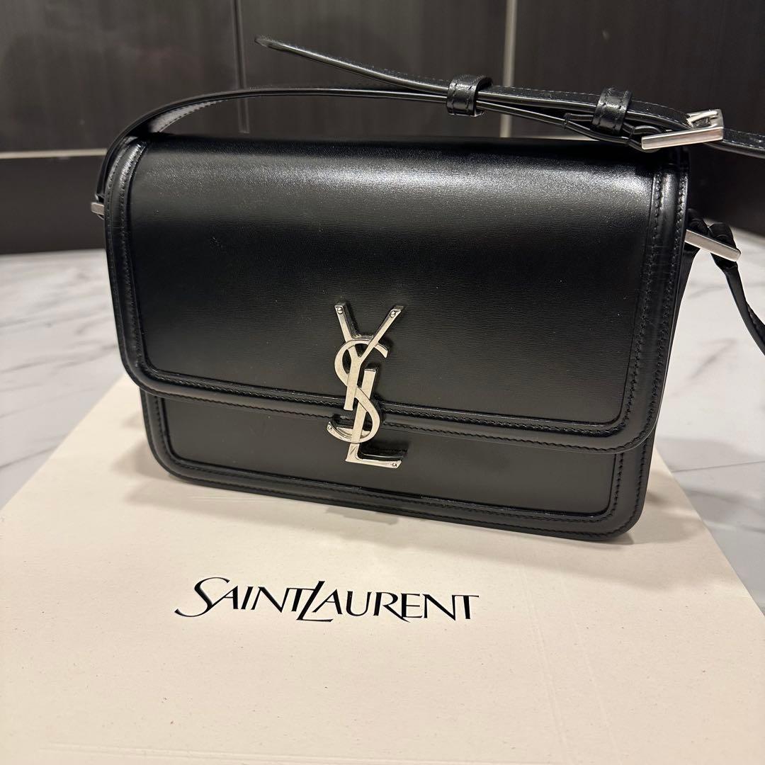 SAINT LAURENT ブラック ショルダーバッグ　ソルフェリーノ