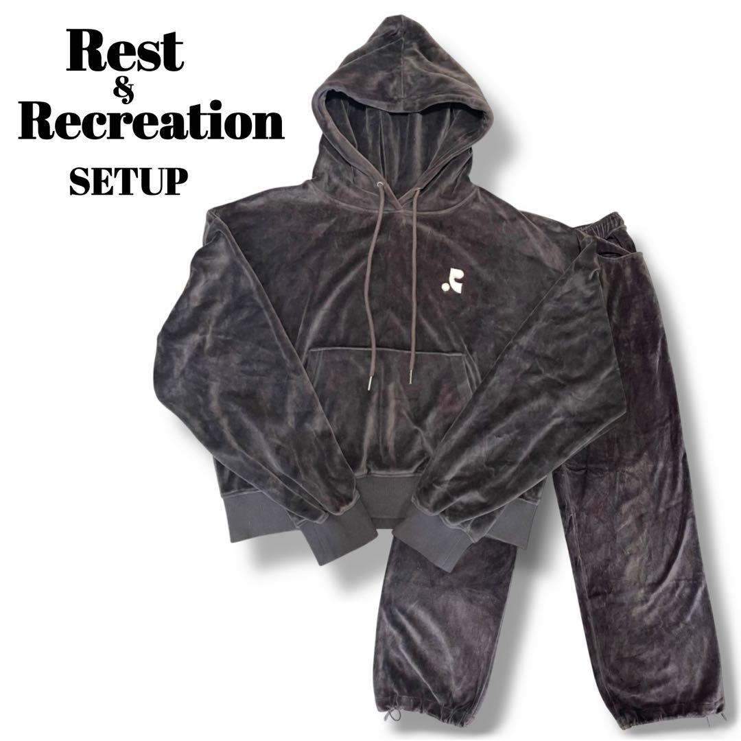 Rest & Recreation｜ベロア セットアップ　ブラウン