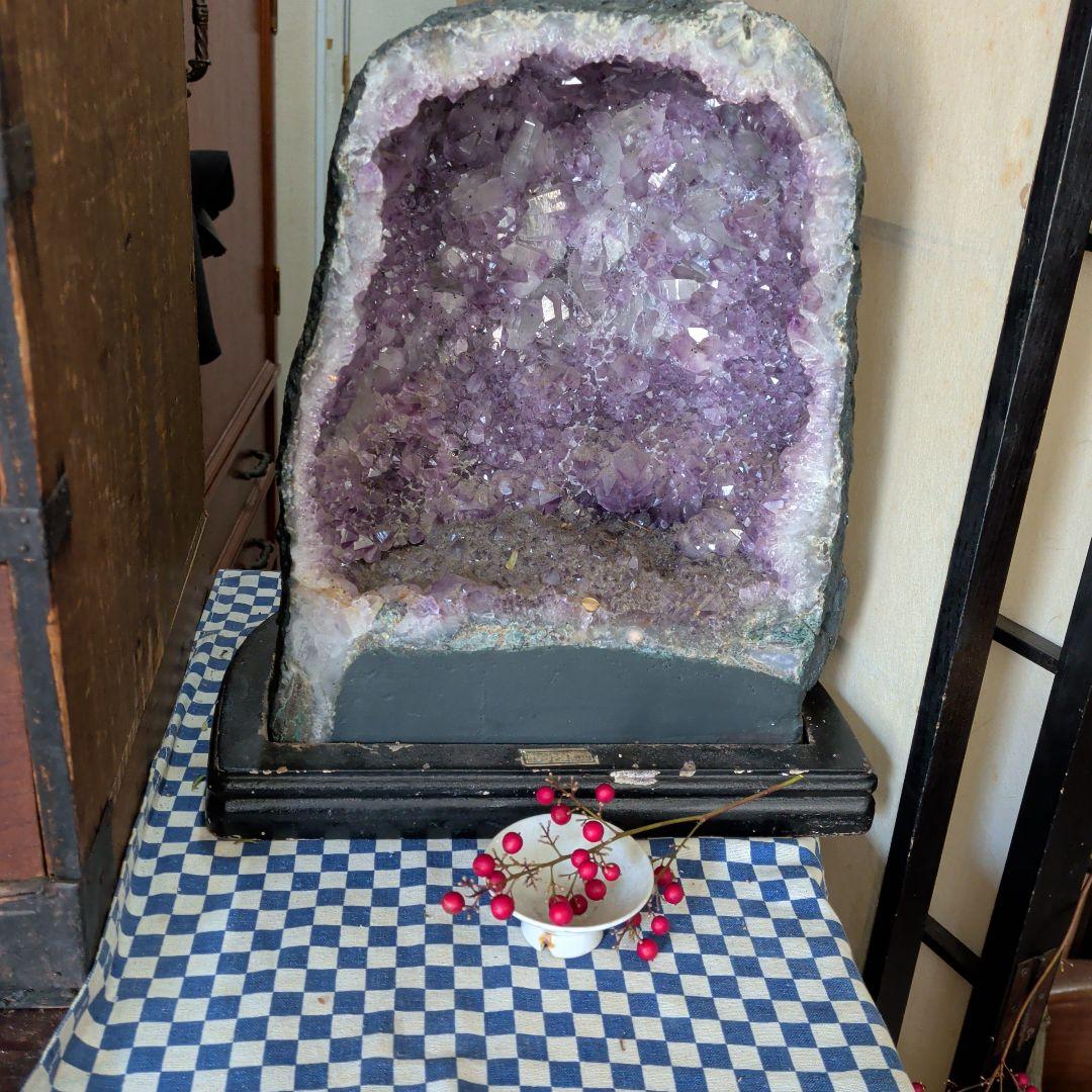 アメジストジオード 約32.5センチドーム春の大売り出し感謝セール希少 です❤