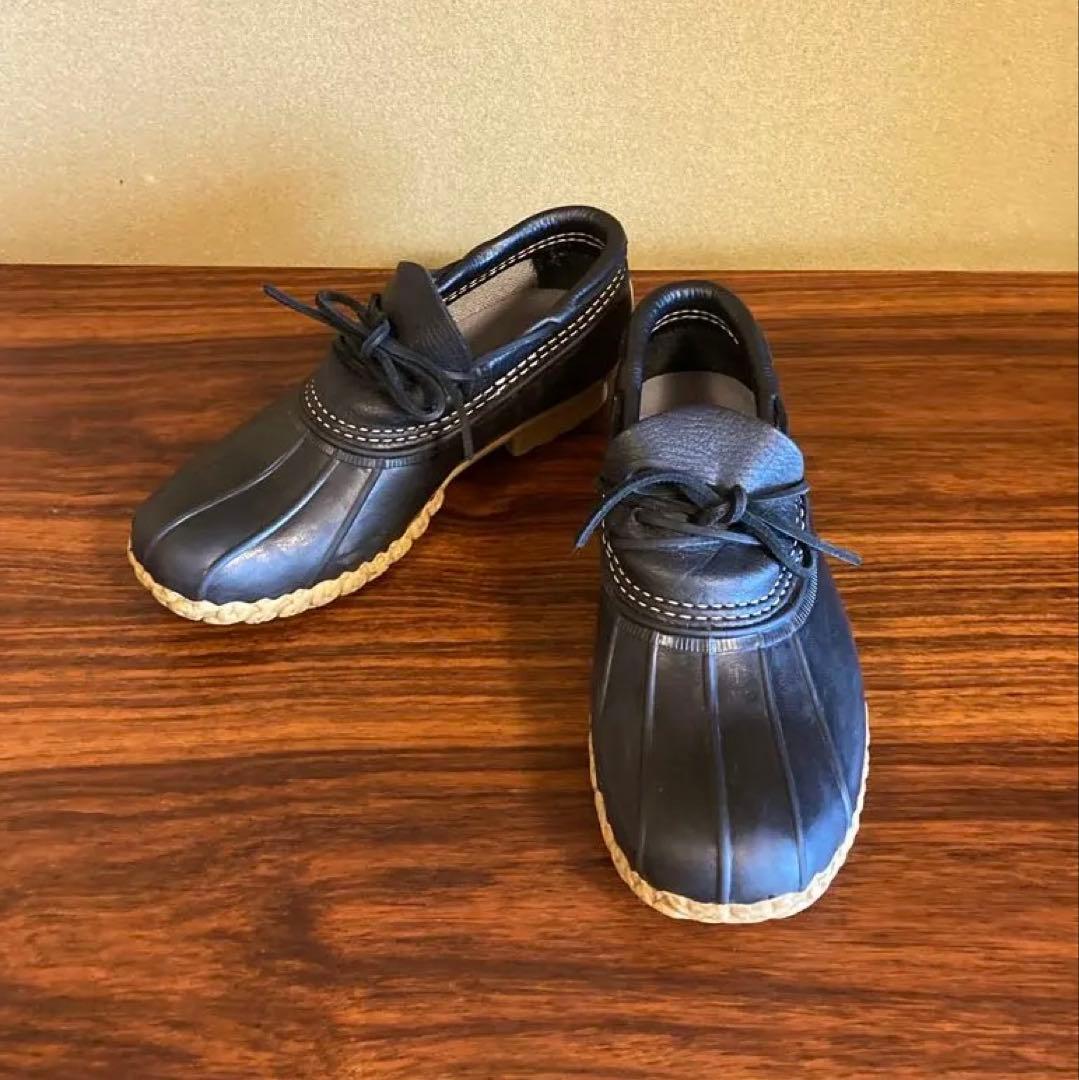 L.L.Bean ビーンブーツ 7W USA エルエルビーン モカシン ブラック