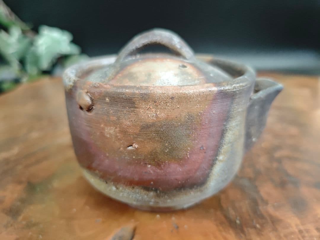 A128備前焼 小山末広 宝瓶 陶印あり【実用・小傷あり】茶道具 急須