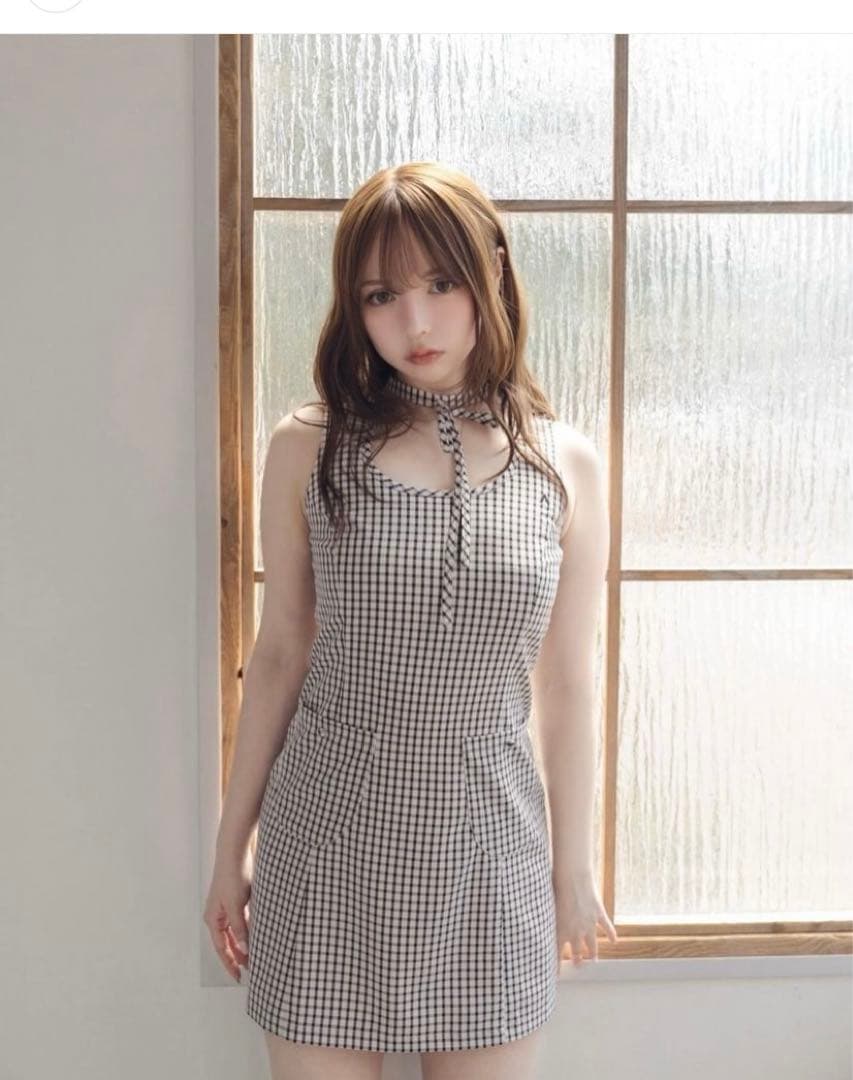 Natalie check mini dress andmary