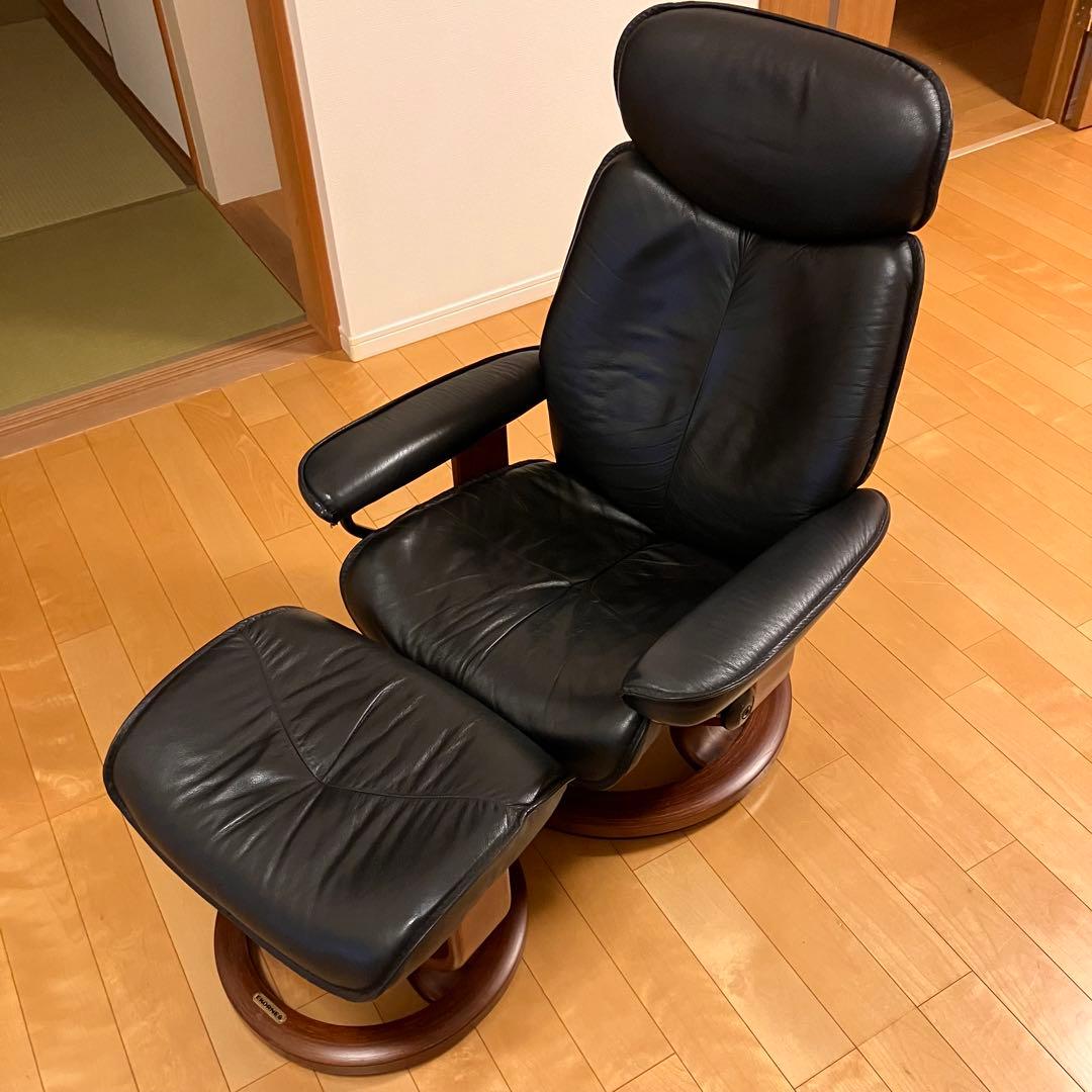 EKORNES エコーネス リブラ ストレスレス オットマン付 ブラック by メルカリ