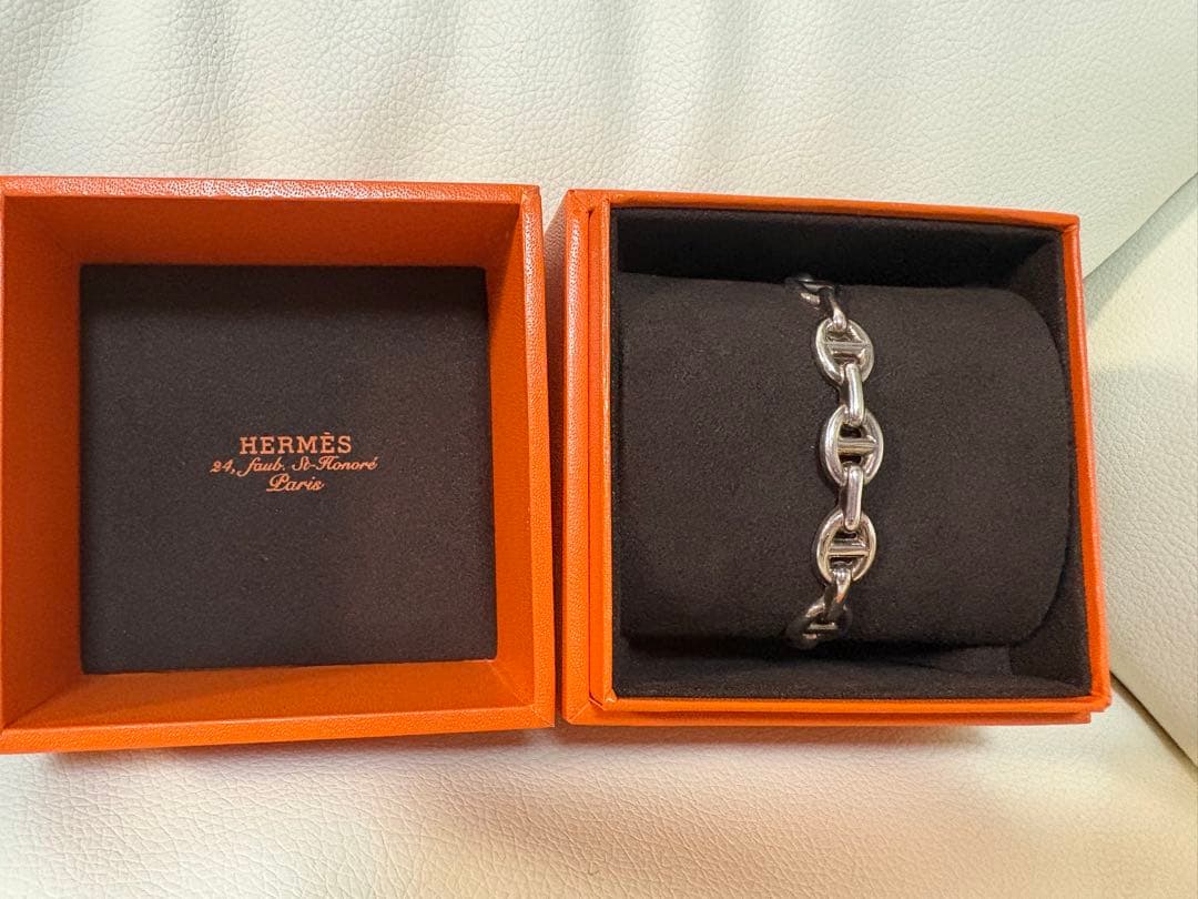 HERMES エルメス シェーヌダンクル ブレスレット シルバー SH