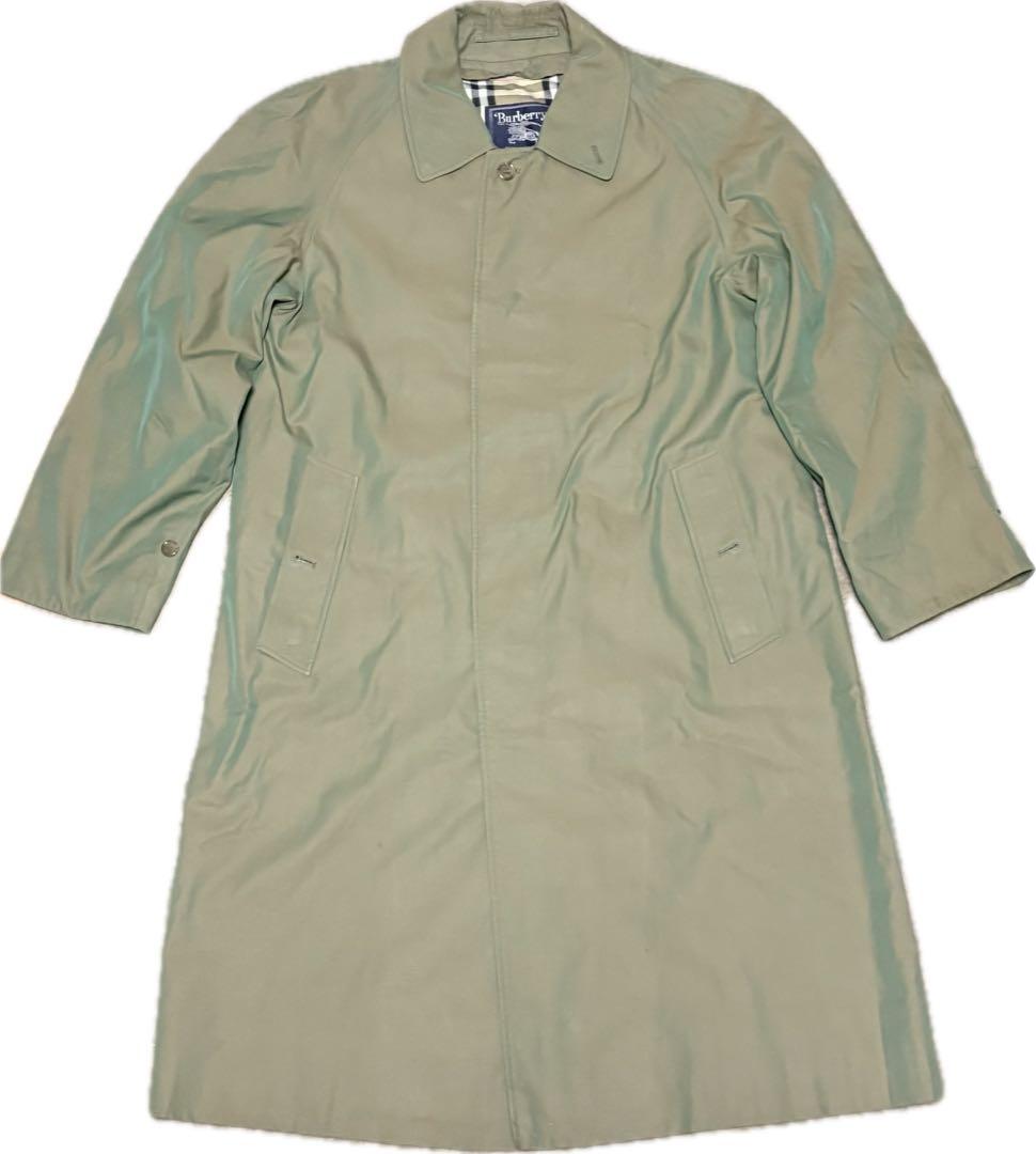 90s BurberrysタグBURBERRY玉虫色コートインナー付き