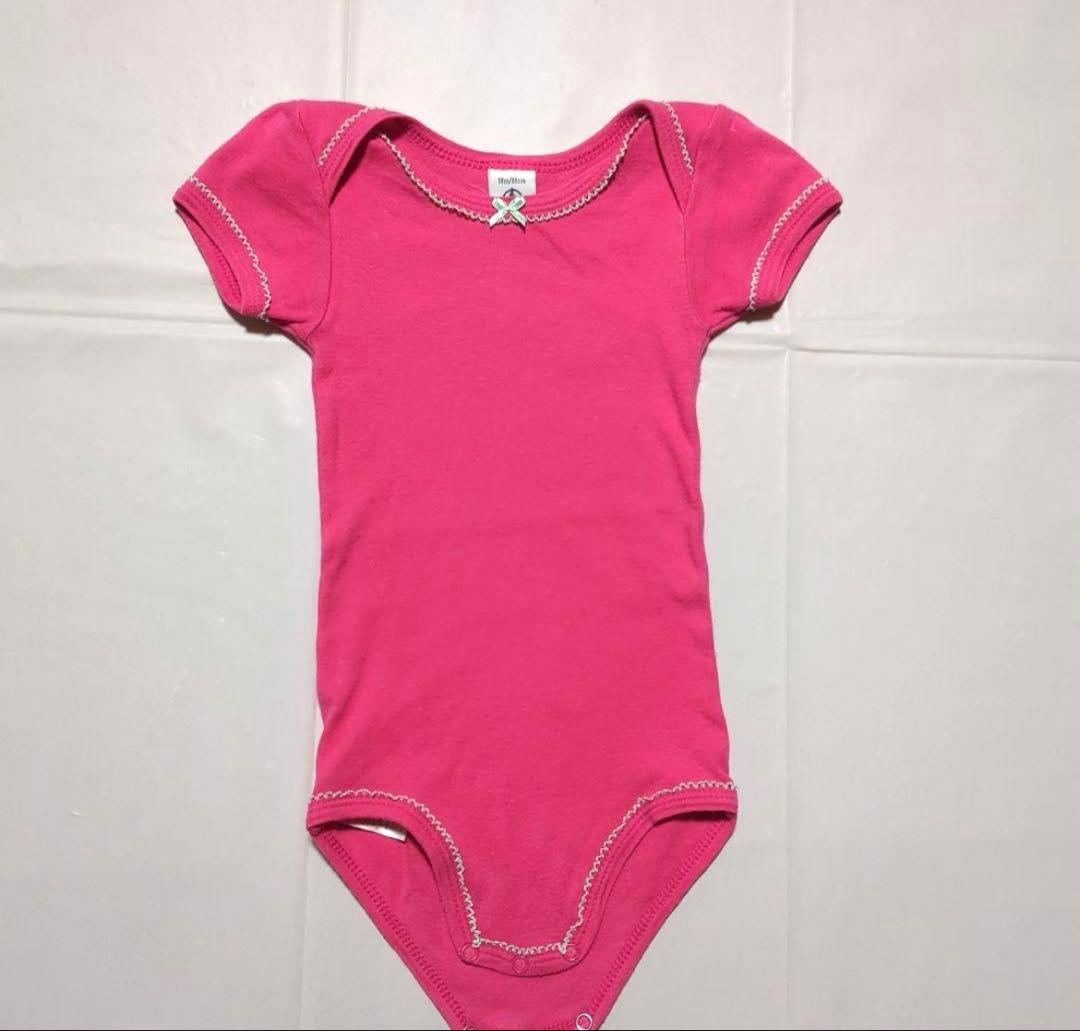 プチバトー　半袖ロンパース春夏用　18m／81cm3点　PETIT BATEAU