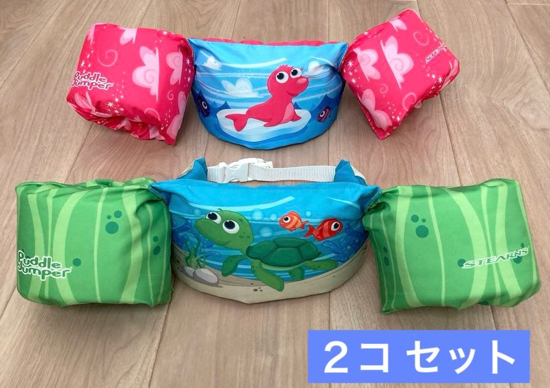 子供　コールマン　ライフジャケット2個セット　バトルジャンパー　浮き輪 by メルカリ