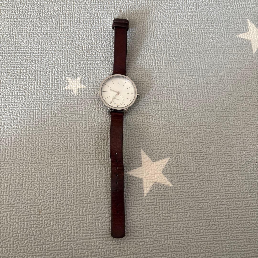 c*9様 SKAGEN HAGEN 手巻き時計 ホワイト文字盤