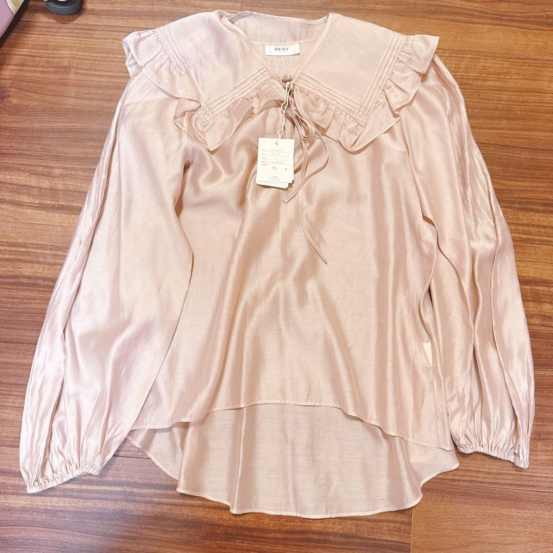 Deicy セーラーカラーシアーブラウス