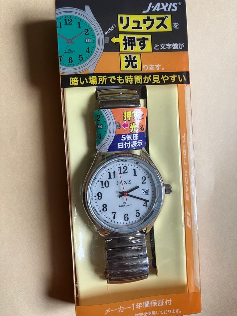 j-axis メンズ腕時計　新品クオーツ稼働品
