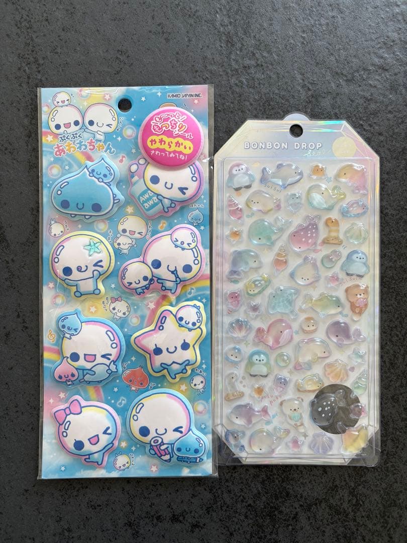あわわちゃん　もっちりシール　ボンボンドロップシール　オリジナル　正規品