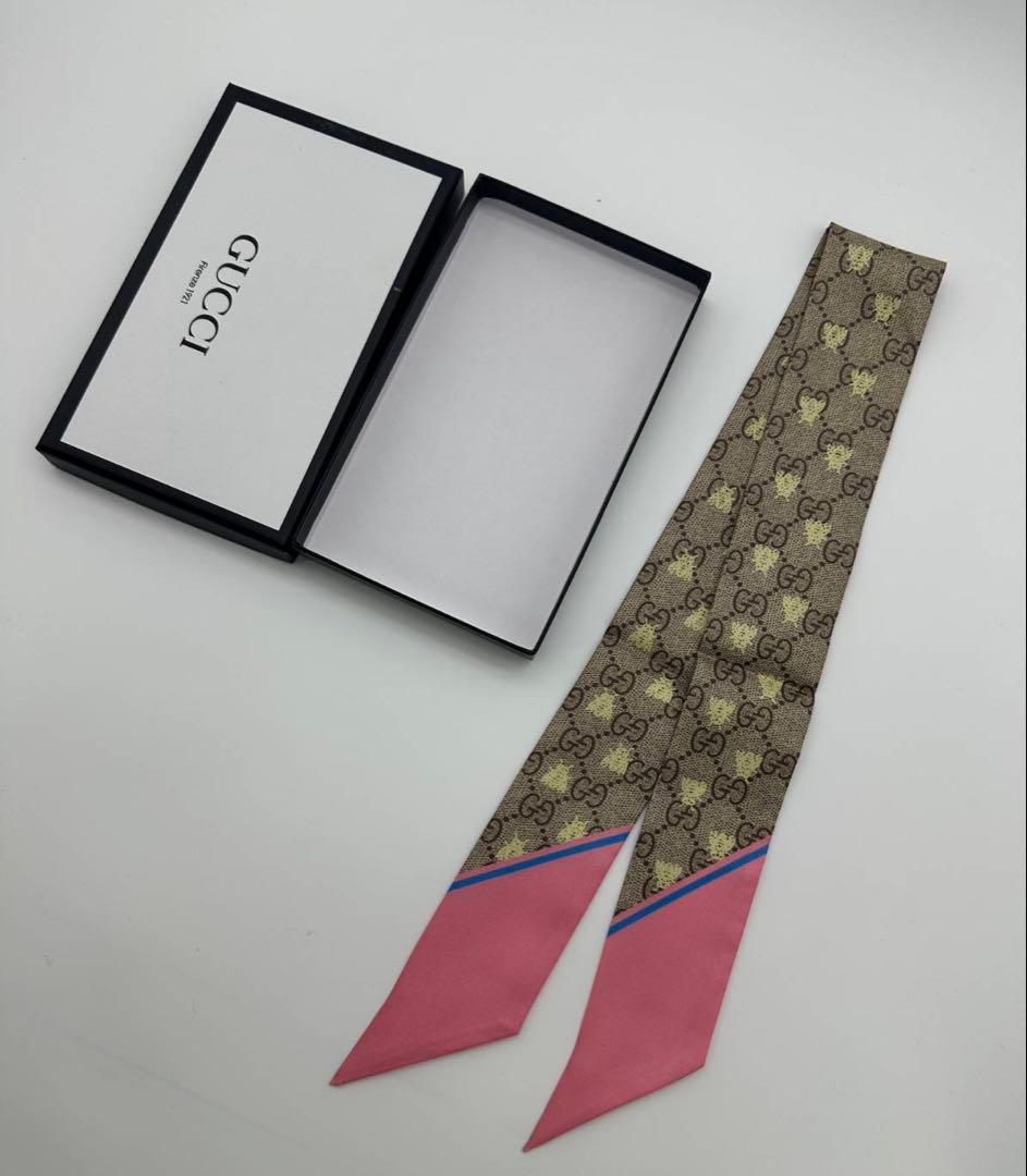 GUCCI GGパターン シルクスカーフ