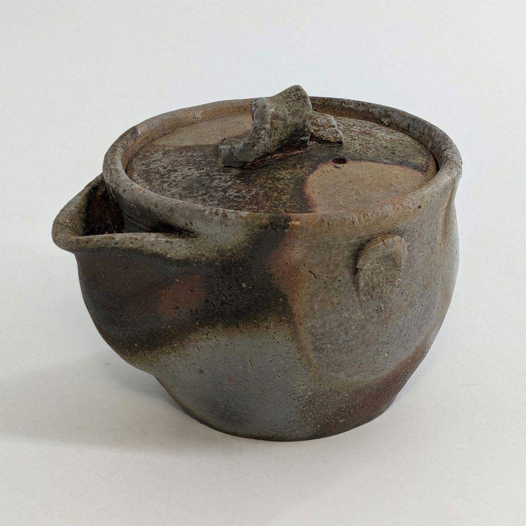 備前焼 宝瓶 桟切 煎茶道具 煎茶器 食器 工芸品 泡瓶 在銘 急須 伝統工芸