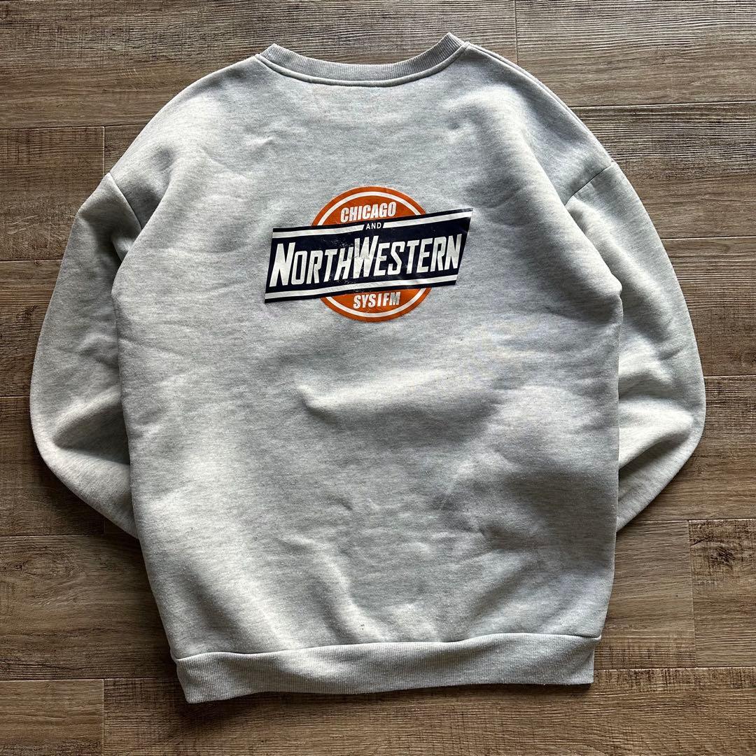 CHICAGO NORTHWESTERN スウェット 裏起毛 グレー MLXL