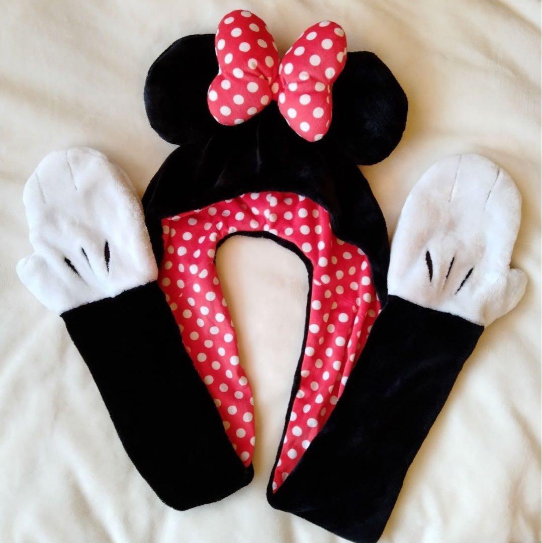 ディズニー ミニー マフラーキャップ ファンキャップ