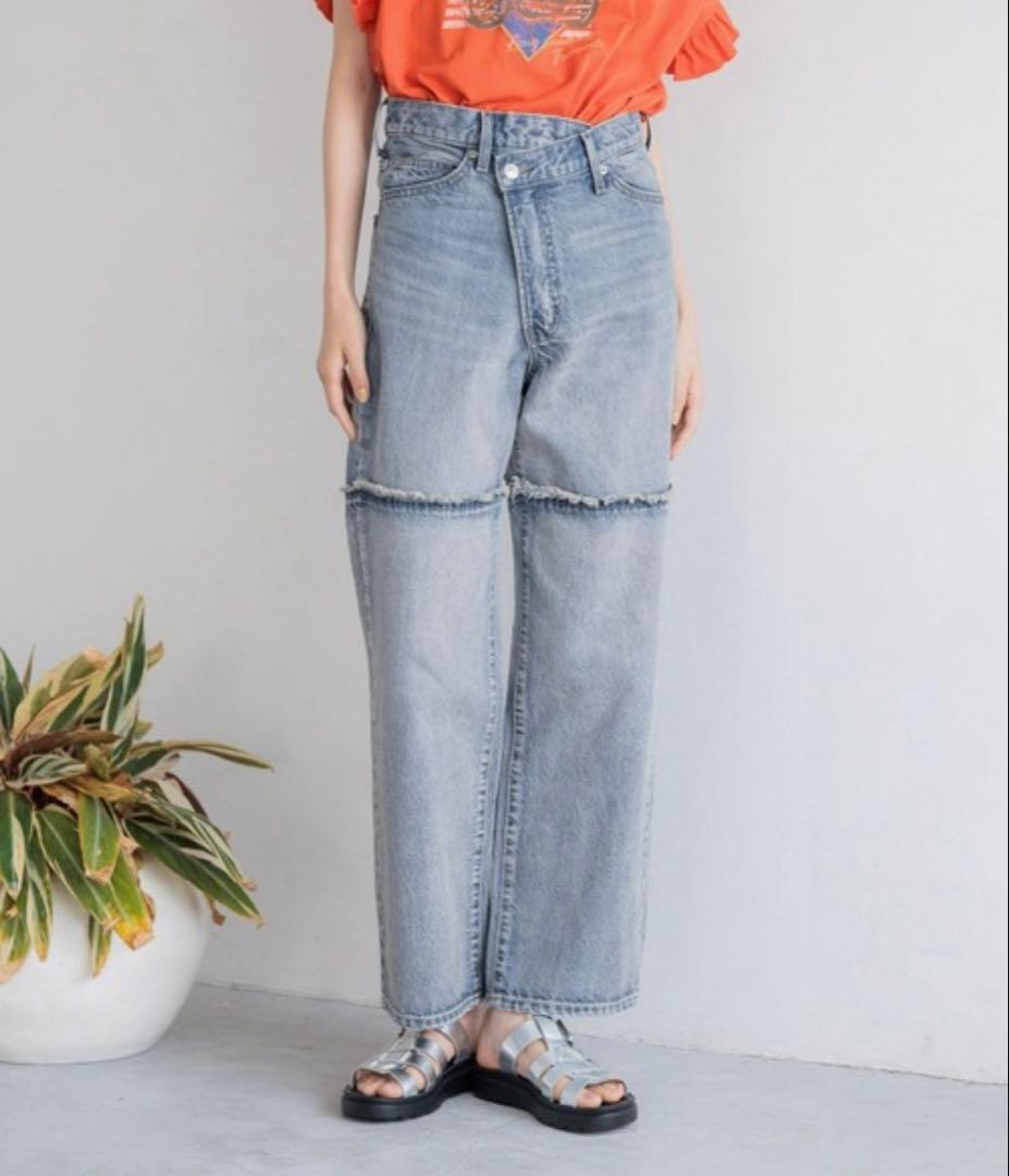 LOWRYS FARM　CONE／アシメデニムパンツ　991524　Mサイズ