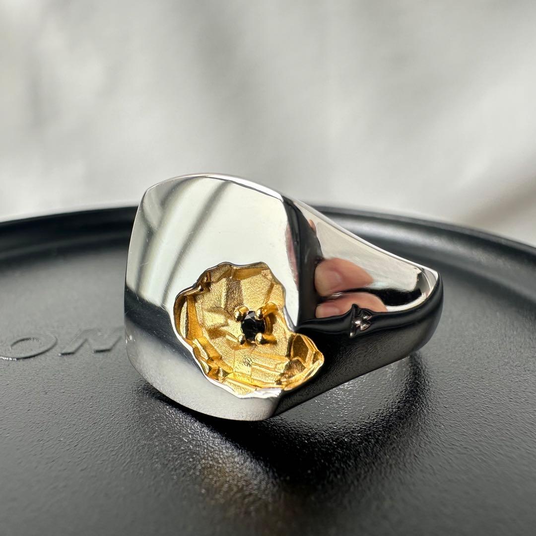 【極美品・g60】Mined Ring Large Black Diamond