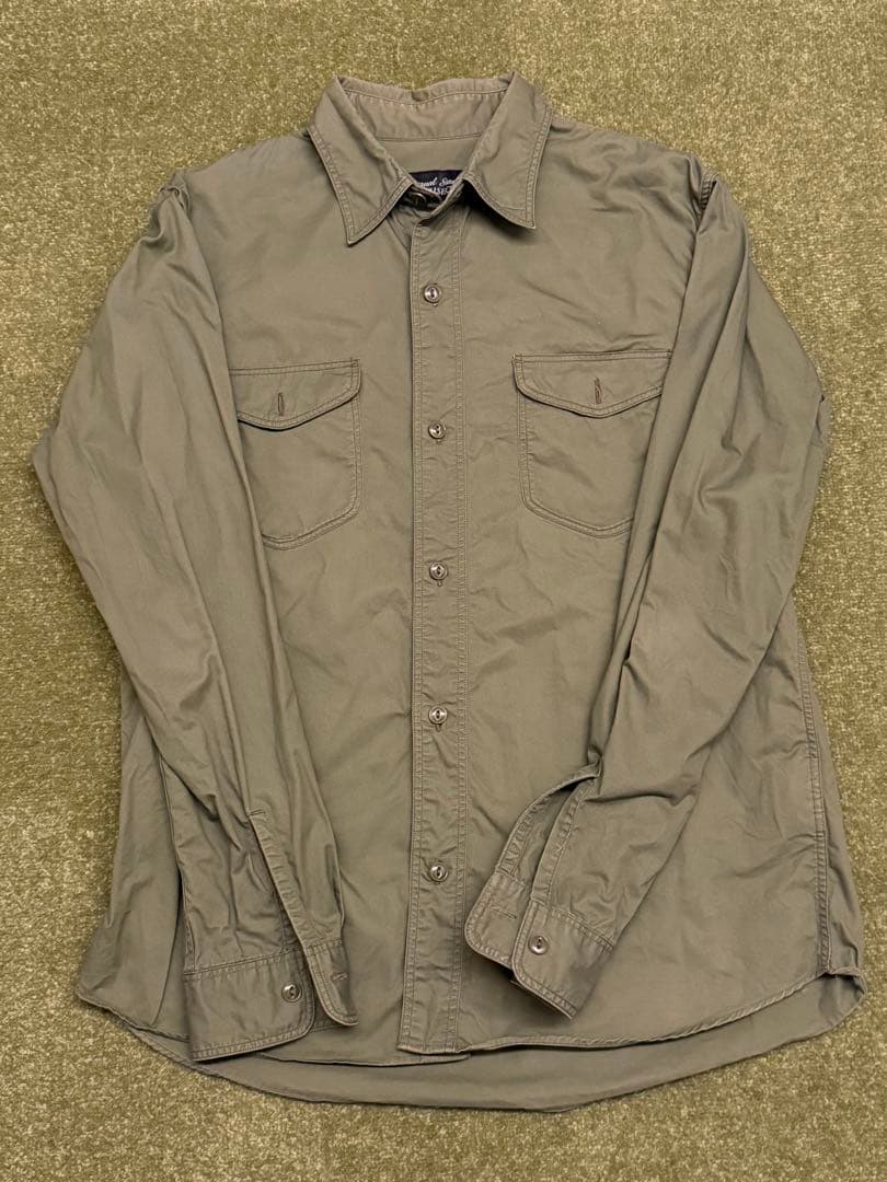 【日本製】Journal Standard TRISECT 長袖シャツ カーキ