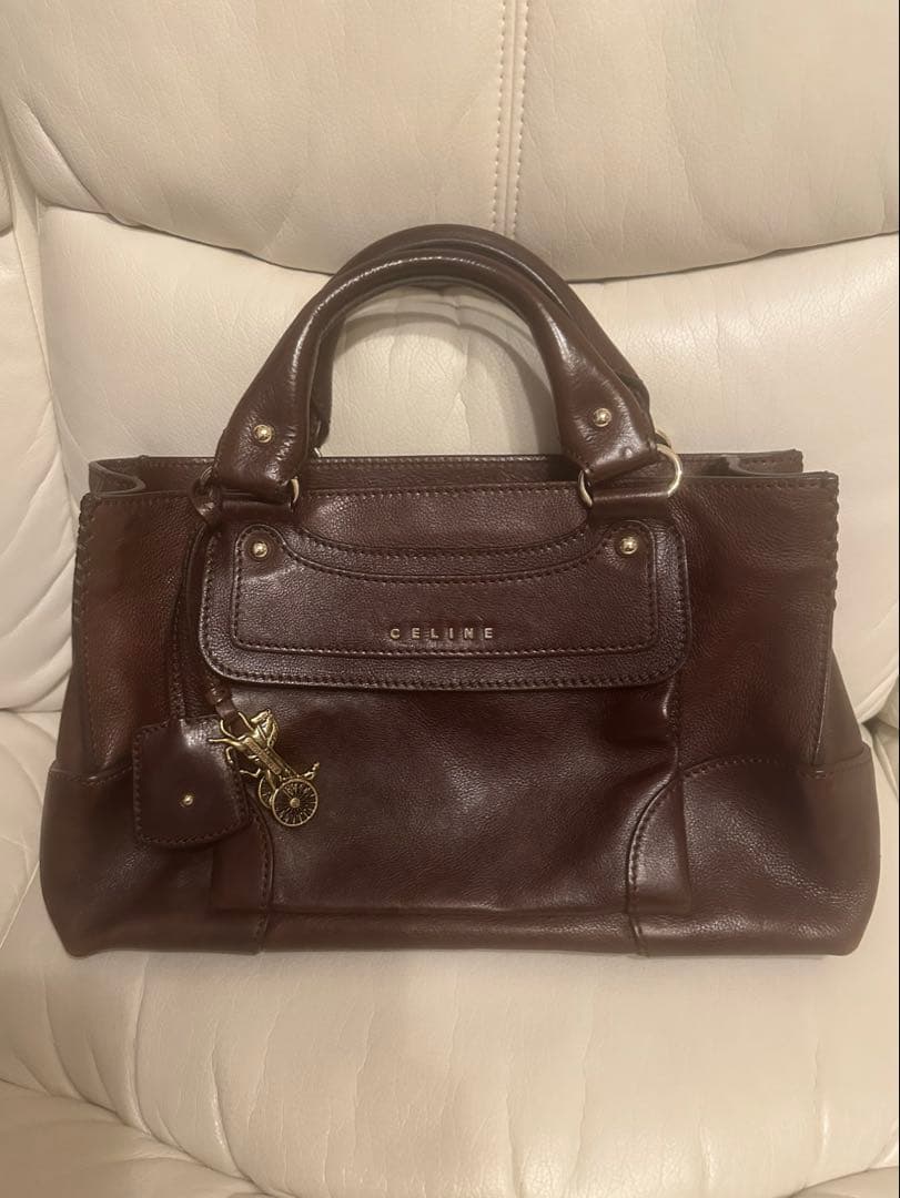CELINE ハンドバッグ　ブギーバッグ　希少　ショルダーストラップ付き