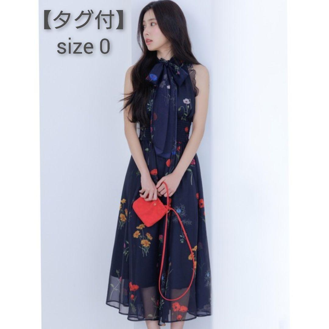 【タグ付】SNIDEL♡バックリボンシフォンワンピース