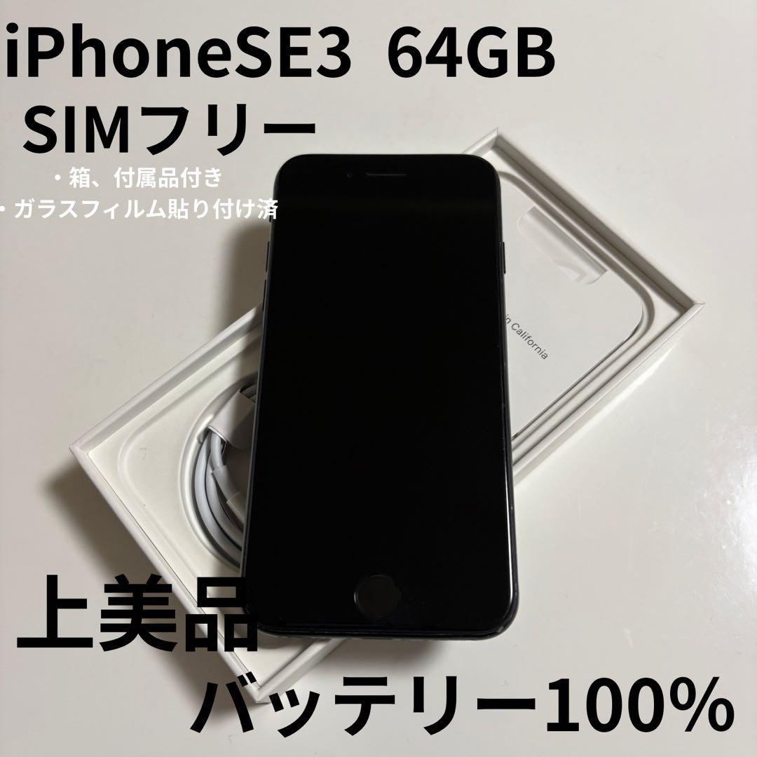 【上美品】iPhone SE (第3世代) 本体 64GB SIMフリー