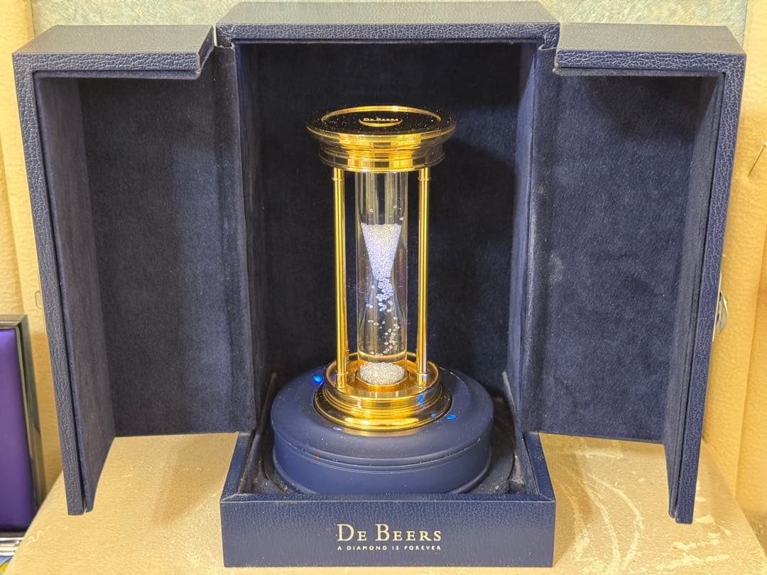 De Beers デビアス アワーグラス ダイヤモンド 砂時計 オブジェ