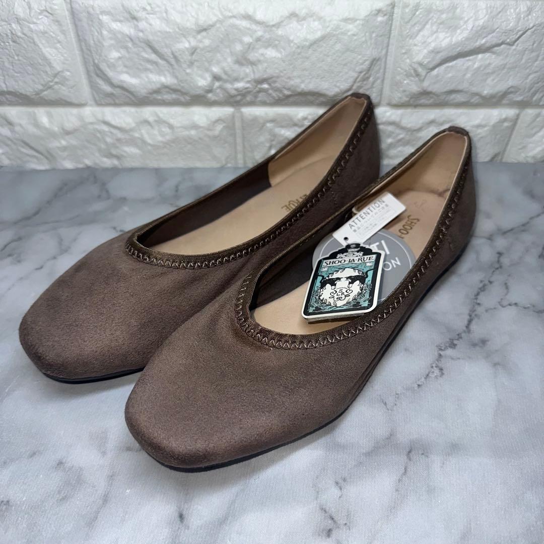 シューラルー フラットシューズ パンプス ローヒール スエード by メルカリ