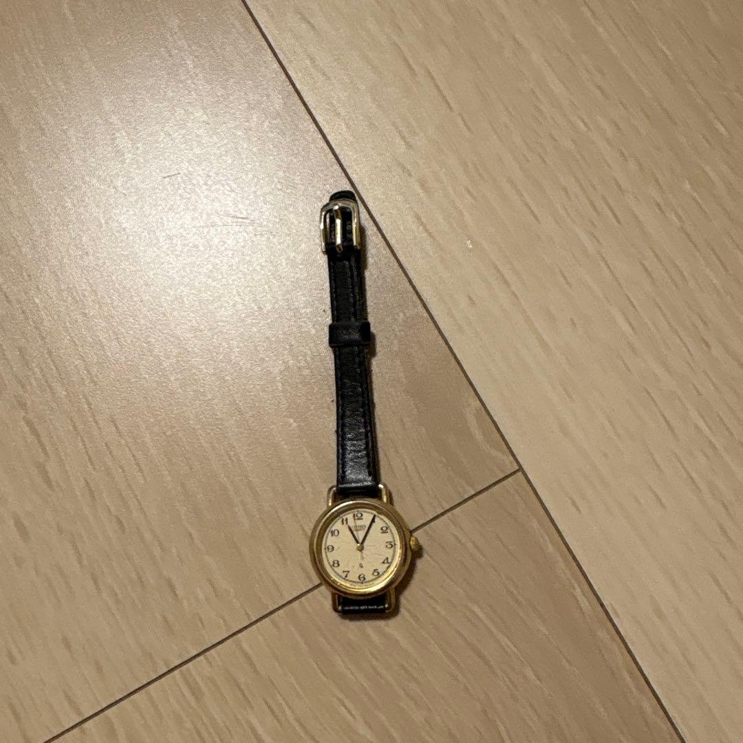 ゴールド ブラック レザー 腕時計