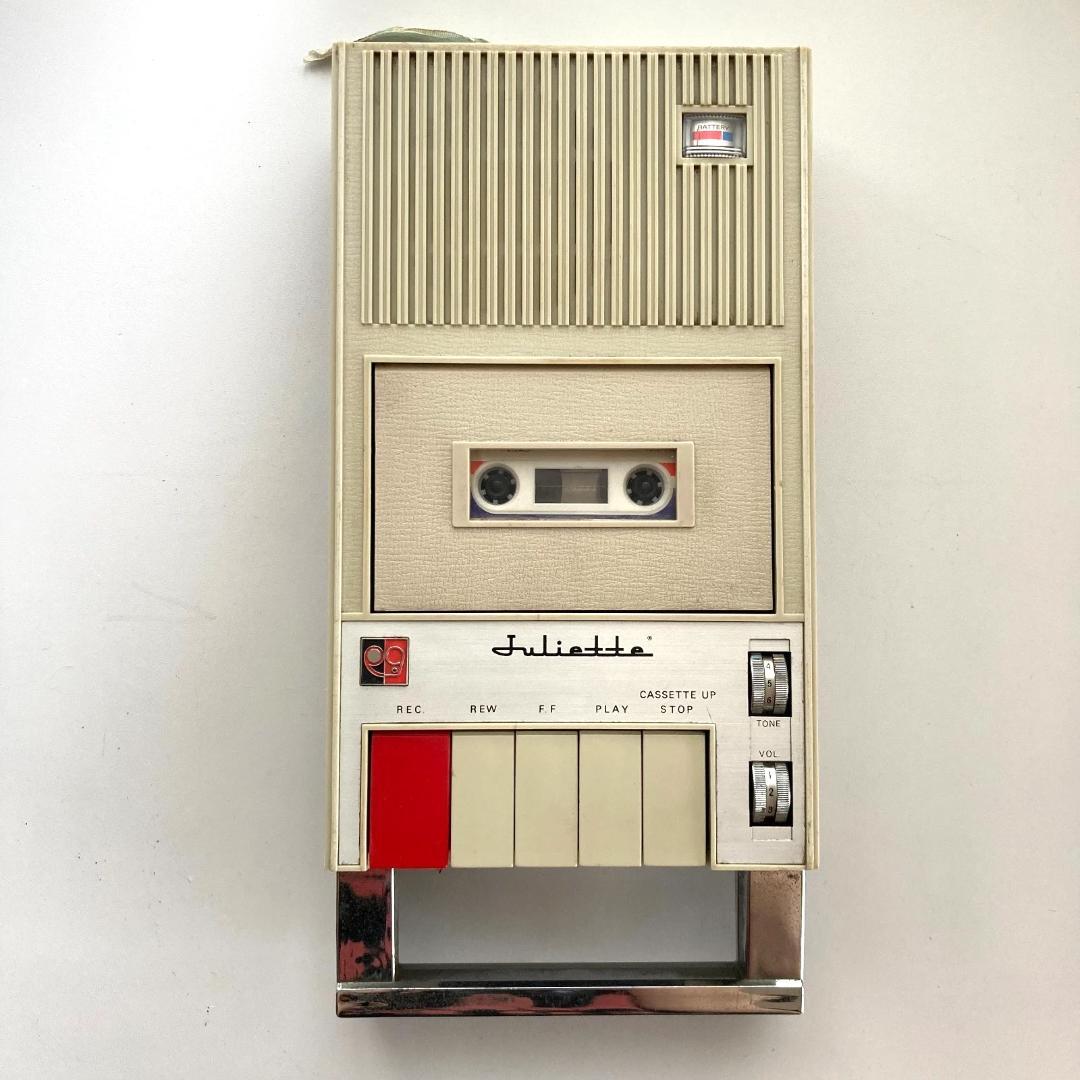 【ジャンク品】Juliette カセットプレーヤー レコーダー 昭和レトロ