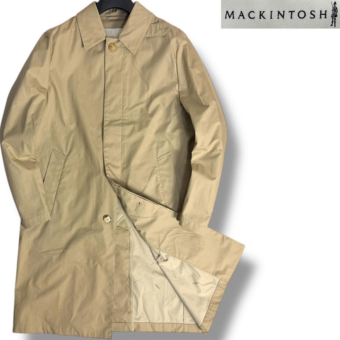 J6085 美品 マッキントッシュ ダンケルドステンカラーコート ベージュ 40