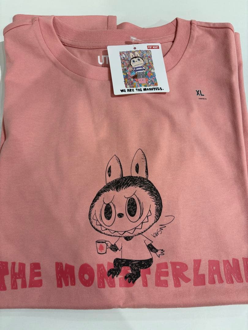 UNIQLO POPMART UT ラブブ　XLサイズ　ユニクロ ピンク